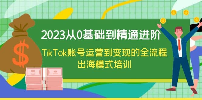 2023从0基础到精通进阶,TikTok账号运营到变现的全流程出海模式培训