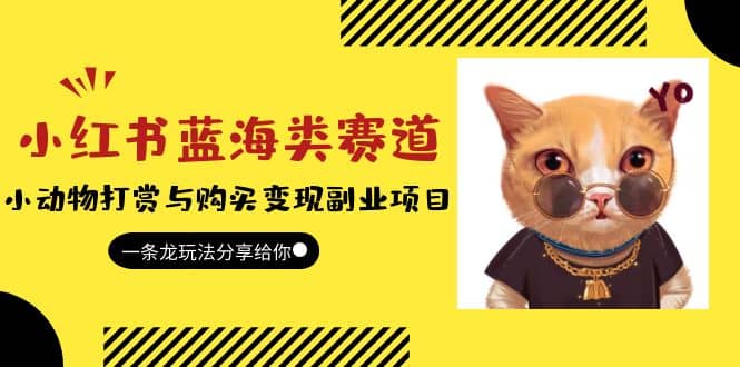 小红书蓝海类赛道:小动物打赏与购买变现副业项目,一条龙玩法分享给你