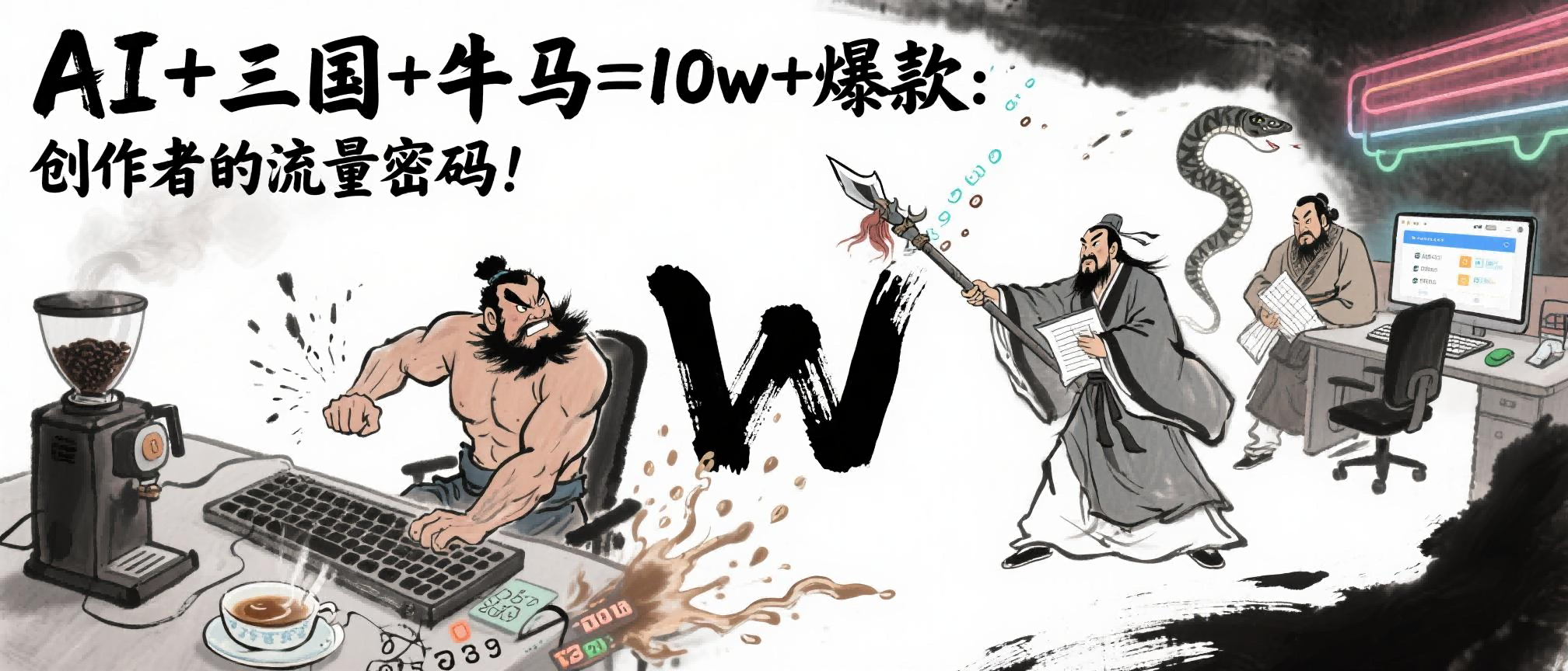 AI+三国+牛马=10w+爆款:创作者的流量密码!