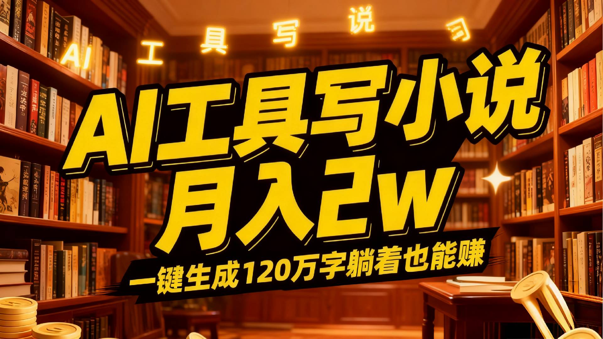 2026年AI工具写小说,一键生成120万字,躺着也能赚,月入2w+