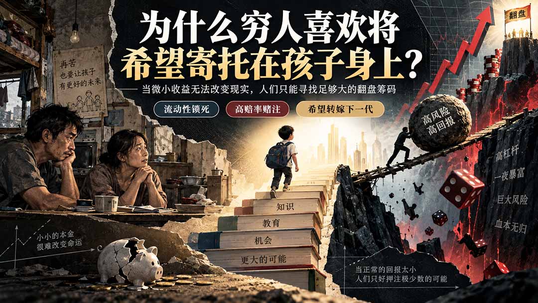 社群精品文章:为什么穷人喜欢将希望寄托在孩子身上?
