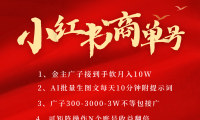 小红书商单号 AI轻松制作PLOG图文 金主爸爸商单接到手软300-3000-几w一条 每天轻松十分钟 矩阵n个账号 月入10W+