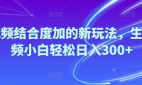 Ai视频结合度加的新玩法,生成视频小白轻松日入300+
