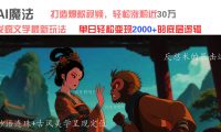 AI魔法:发疯文学最新玩法,打造爆款视频,轻松涨粉近30万,单日变现2000+