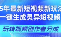 25年视频号新玩法 一键生成AI爆款机器人视频，单日轻松变现四位数
