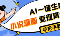 AI小说漫画3.0,无需剪辑,一键洗稿原创,我昨天赚了1200+,副业必选项目