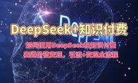 如何使用DeepSeek在知识付费赛道价值变现,引流+变现全流程