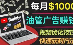 YouTube广告赚钱项目：只需发布视频就有收入，月入7000+副业