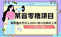 靠零撸也可日入200+,抖音小活动(附赠教程)