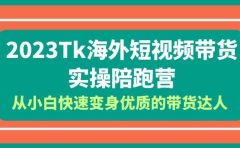 2023-Tk海外短视频带货-实操陪跑营,从小白快速变身优质的带货达人