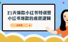 21天-爆款小红书特训营，小红书爆款的底层逻辑（8节课）
