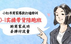 小红书商家爆款打造特训（14期）0-1实操带货陪跑班，助商家成功丢掉付流量