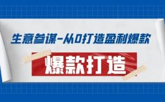 生意参谋-从0打造盈利爆款:手把手教您打造爆款多种玩法