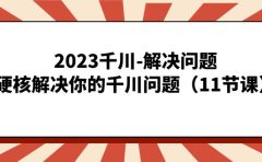 2023千川-解决问题，硬核解决你的千川问题（11节课）