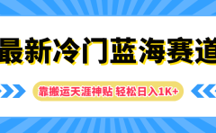 最新冷门蓝海赛道，靠搬运天涯神贴轻松日入1K+