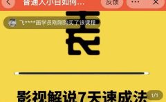 表哥电影·影视解说7天速成法:普通人一台电脑或者一部手机,小白快速起号