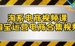 淘系-电商视频课，淘宝运营电商合集视频（33节课）