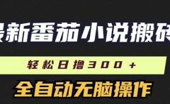最新番茄小说搬砖,日撸300+!全自动操作,可矩阵放大!