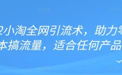 2022年小淘全网引流术,助力零成本搞流量,适合任何产品