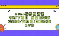 2024钩子·引流课:钩子下得好 流量不再愁,定位篇/标签篇/破播放篇/24节
