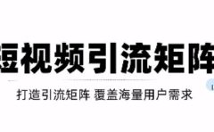 短视频引流矩阵打造，SEO+二剪裂变，效果超级好！【视频教程】