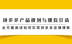 拼多多产品规划与爆款打造,全方面阐述如何实现拼多多店铺爆款