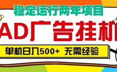 AD广告全自动挂机，单机500+