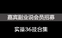 嘉宾副业说实操36技合集,价值1380元