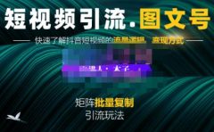 蟹老板·短视频引流-图文号玩法超级简单，可复制可矩阵价值1888元
