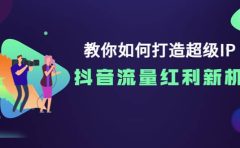 教你如何打造超级IP，抖音流量红利新机遇