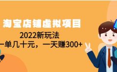 淘宝店铺虚拟项目：2022新玩法