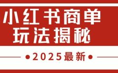 2025最新，小红书商单玩法揭秘，每天5分钟，单个账号日入300+，可批量放大
