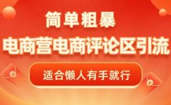 电商平台评论引流，简单粗暴野路子引流-无需开店铺长期精准引流适合懒人有手就行
