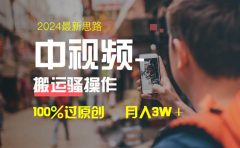 中视频新思路，双重去重100%过原创，一键分发多平台变现，简单无脑，日入1000+