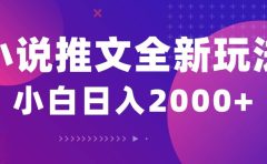 小说推文全新玩法,5分钟一条原创视频,结合中视频bilibili赚多份收益