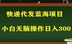 2023最新蓝海快递代发项目，小白零成本照抄