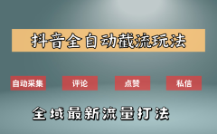 抖音自动截流新玩法:如何利用软件自动化采集、评论、点赞,实现抖音精准截流?