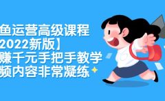 闲鱼运营高级课程【2022新版】,日赚千元手把手教学,视频内容非常凝练