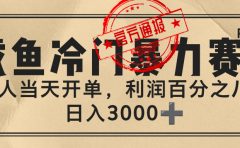 闲鱼，冷门暴力赛道，一单 80%利润，新人轻松日入 3000+
