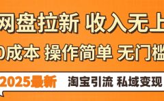 0门槛0成本 操作简单无门槛!2025最新网盘拉新玩法,小白福利重磅来袭