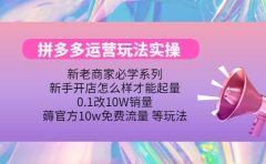 多多运营玩法实操