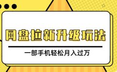网盘拉新升级玩法,免费资料引流宝妈粉私域变现,一部手机轻松月入过万