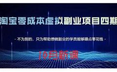 淘宝蓝海虚拟项目4.0，让你最大化15-20天内起店和快速实操
