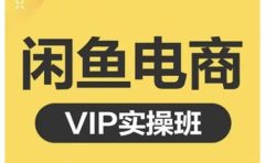 闲鱼电商零基础入门到进阶VIP实战课程,帮助你掌握闲鱼电商所需的各项技能
