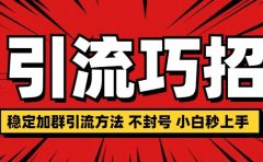 稳定加群引流方法 不封号 小白秒上手