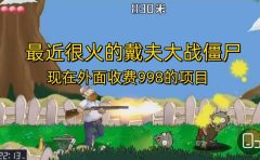 外面收费998的项目,最近很火的戴夫大战僵尸,还没烂大街,现在玩定能吃肉