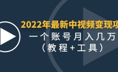 2022年最新中视频变现最稳最长期的项目（教程+工具）