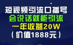 安妈·短视频引流口播号，会说话就能引流，一年收益20W（价值1888元）