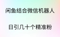 闲鱼结合微信机器人，日引几十个精准粉