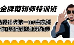 60天-金牌剪辑师特训班 B站设计类第一UP主亲授 带你0基础到就业剪辑师